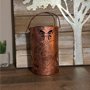 Lucky Butterfly Copper Solar Butterfly Lantern
